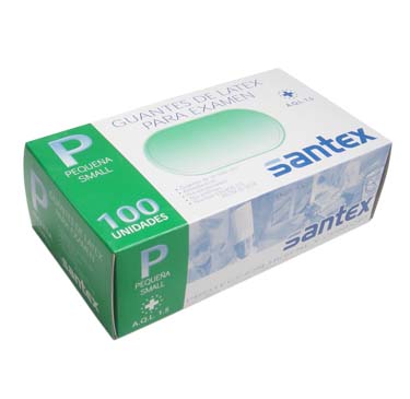 Guantes C/P Látex T-P 100u
