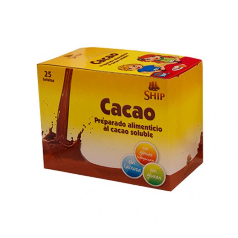 Cacao soluble Ship 25 sobres
